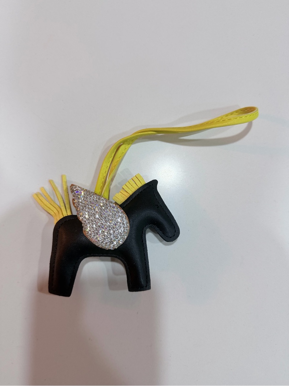 Fashion - Pegasus rhinestone bag charm, designed as an accessory for handbags
